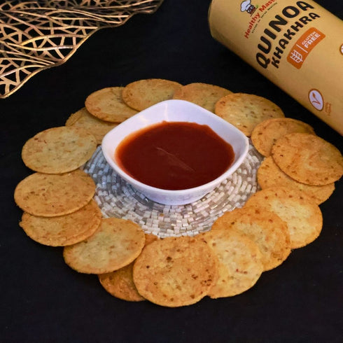 Healthy Master Roasted Quinoa Khakhra | Gluten Free Coin Sized